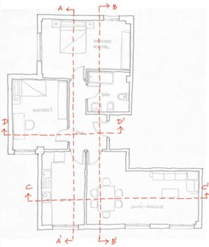 Dibuja tu casa-Croquis-Secciones-Planta indicando las secciones-Semana06.png