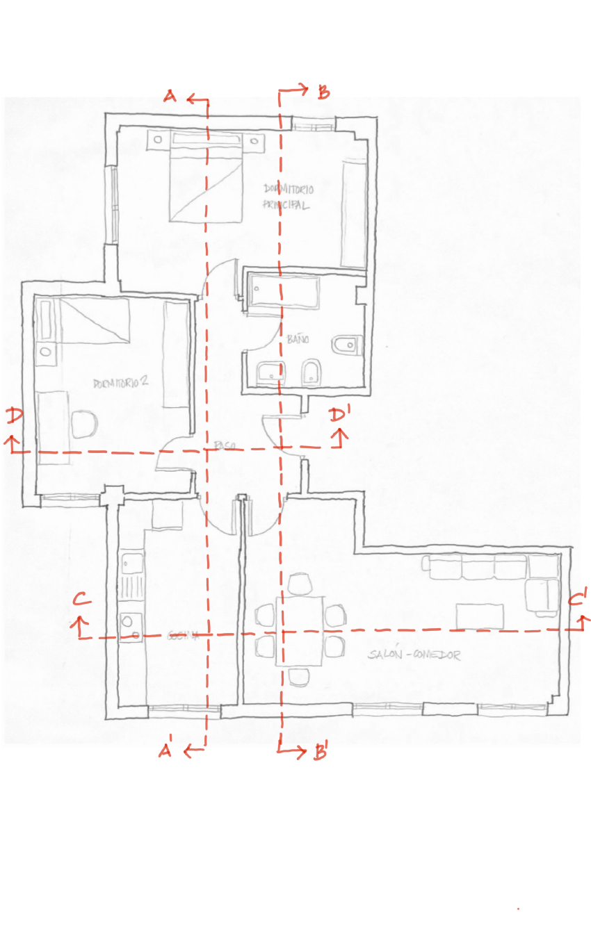 Archivo:Dibuja tu casa-Secciones-Planta indicando las secciones-Semana06.png